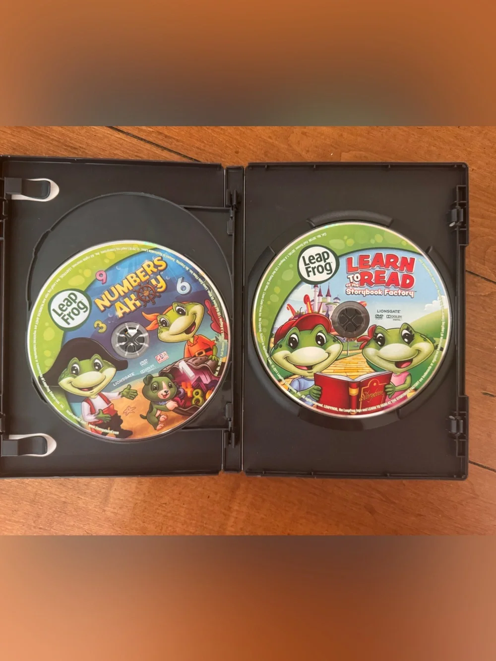 LeapFrog 3 DVD Learning Collection Complete Alphabet Read Numbers Ahoy Box